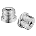 JOMLEY 1/4 to 5/8 Adapter, 1/4"-20 Female to 5/8"-27 Male Screw Thread Adapter for Camera Monitor Microphone Stand - 2 Pack
