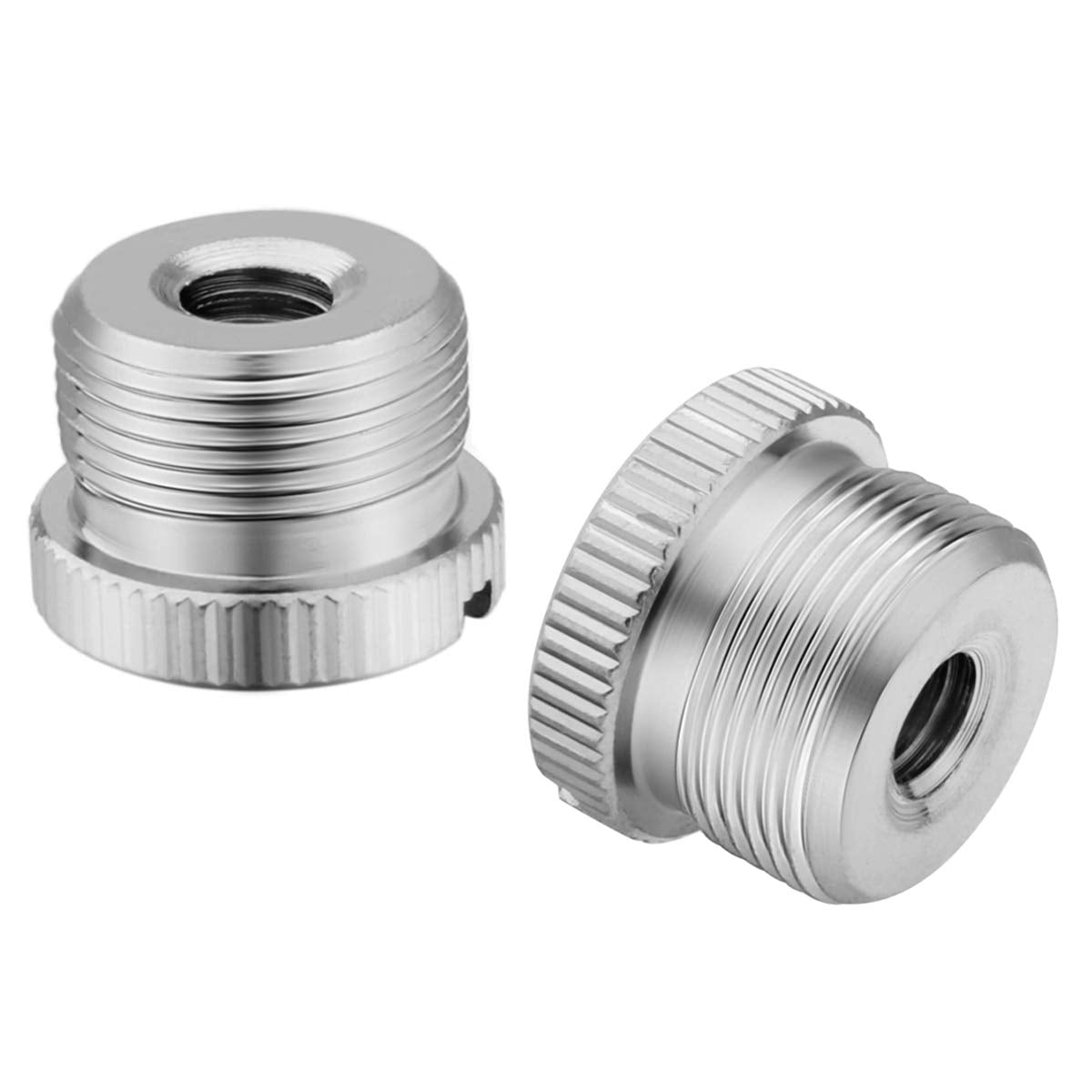 JOMLEY 1/4 to 5/8 Adapter, 1/4"-20 Female to 5/8"-27 Male Screw Thread Adapter for Camera Monitor Microphone Stand - 2 Pack