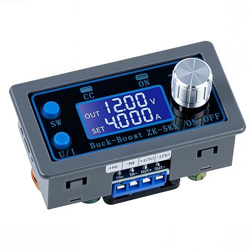 Hosyond DC DC Buck Boost Power Converter CC CV 0.6-36V 5A 5V 6V 12V 24V Power Module Adjustable Voltage Regulated Laboratory Power Supply