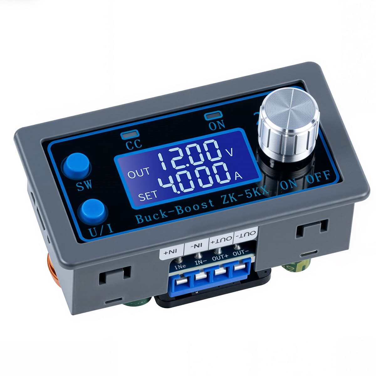 Hosyond DC DC Buck Boost Power Converter CC CV 0.6-36V 5A 5V 6V 12V 24V Power Module Adjustable Voltage Regulated Laboratory Power Supply