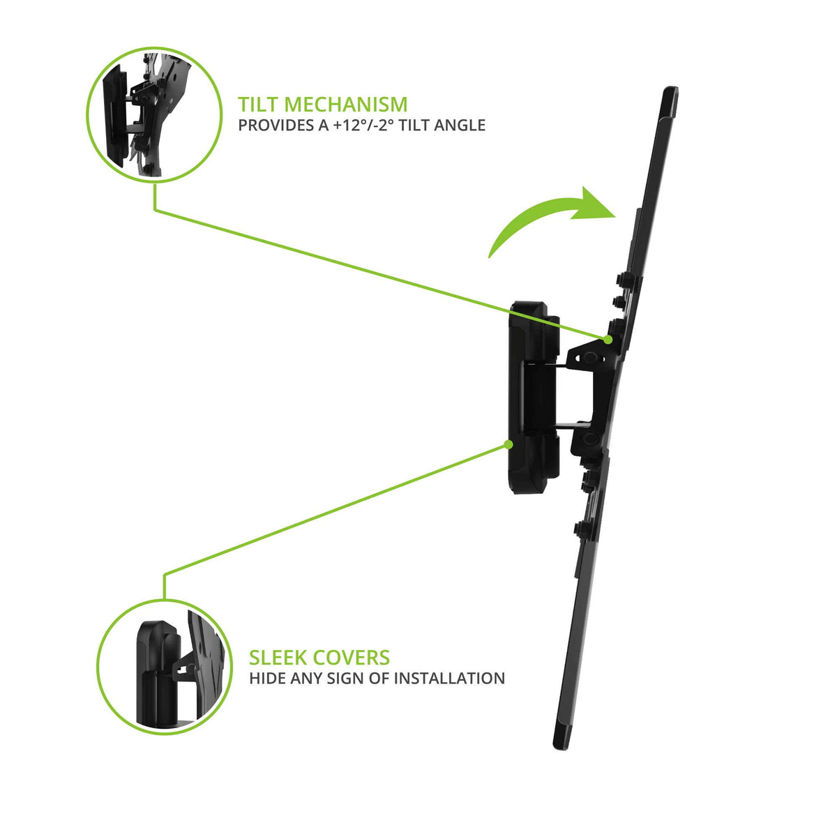 Kanto PS100 Tilting Mount for 26-inch to 60-inch TVs