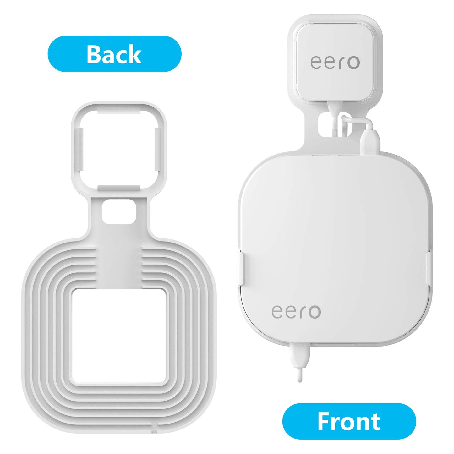 Wall Mount Holder for eero Pro Home WiFi System-Simple and Sturdy Wall Mount Holder Stand Bracket (NOT for eero 6 or eero pro 6), Without Messy Wires