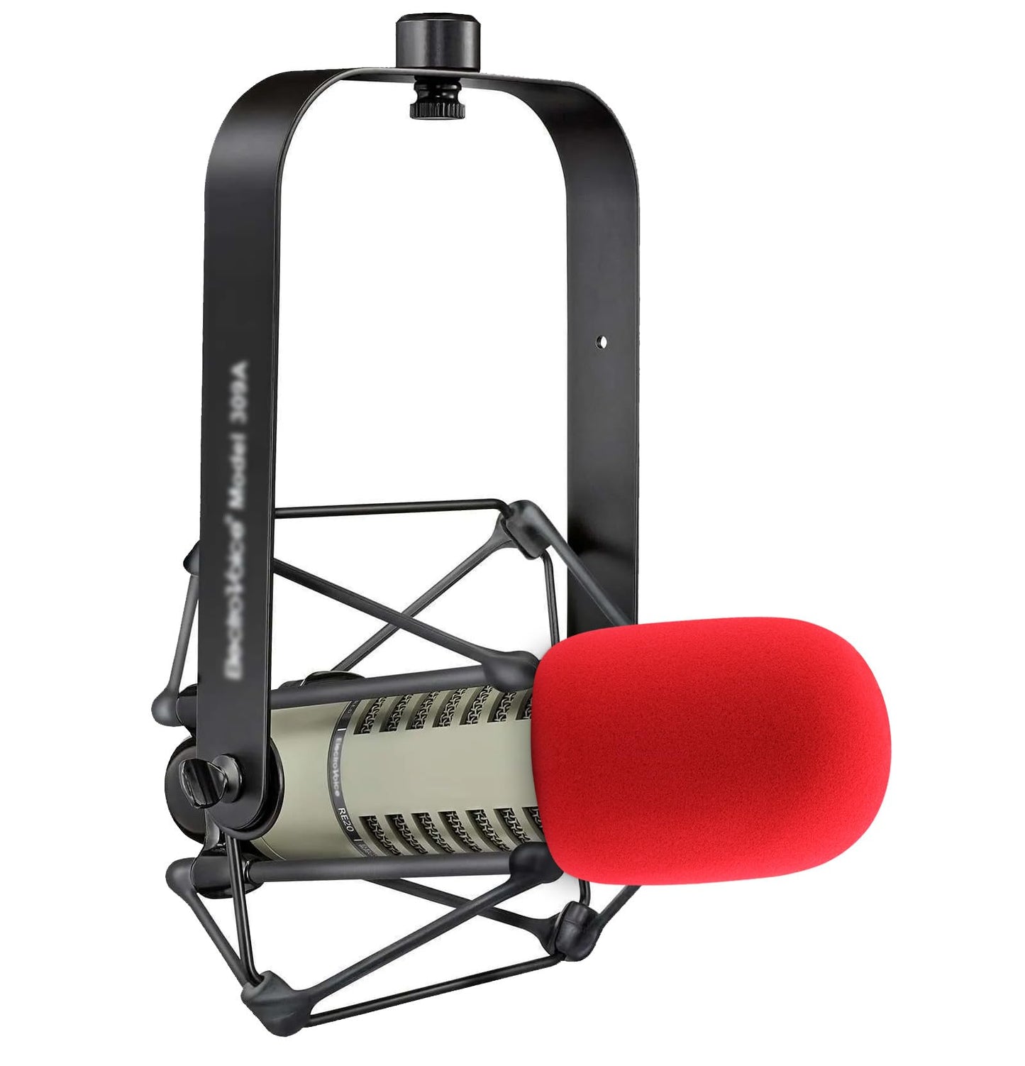 LEFXMOPHY Re20 Pop Filter for Electro-Voice RE20 / RE27/ RE320 Microphone, Red WS-PL2 Windscreen Replacment for EV RE-20 / RE-27 / RE-320 Mic Foam
