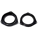 Custom Install Parts 6.5" Plastic Black Speaker Adapter Compatible with Toyota - Select Models -