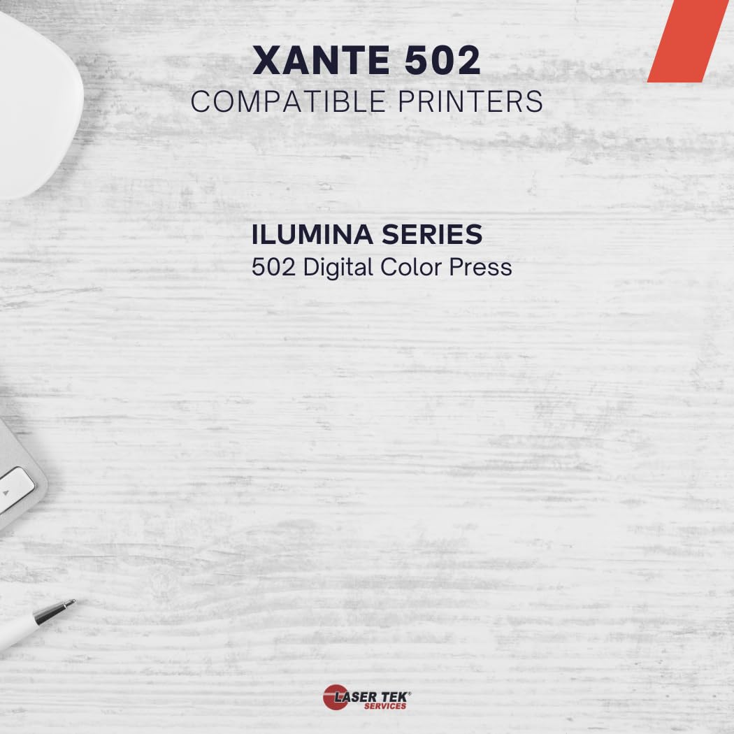 Laser Tek Services Compatible Xante Illumina 502 200-100225 Toner Refill Kit Replacement for Xante Ilumina Glossy 502 Printers (Yellow, 1 Pack)