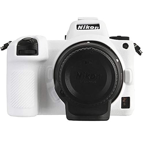 STSEETOP Camera Case for Nikon Z6 Z6II Z7 Z7II - Protective Silicone DSLR Skin Cover, Detachable Cage, Shockproof, Dustproof (White)