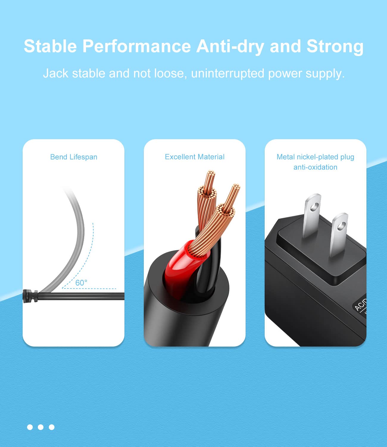 9V Power Cord for Bowflex Max Trainer M5 Adapter, M3 M6 M7 M8 HVT Exercise Plus Elliptical Treadmill Cardio Machine Power Supply Cord