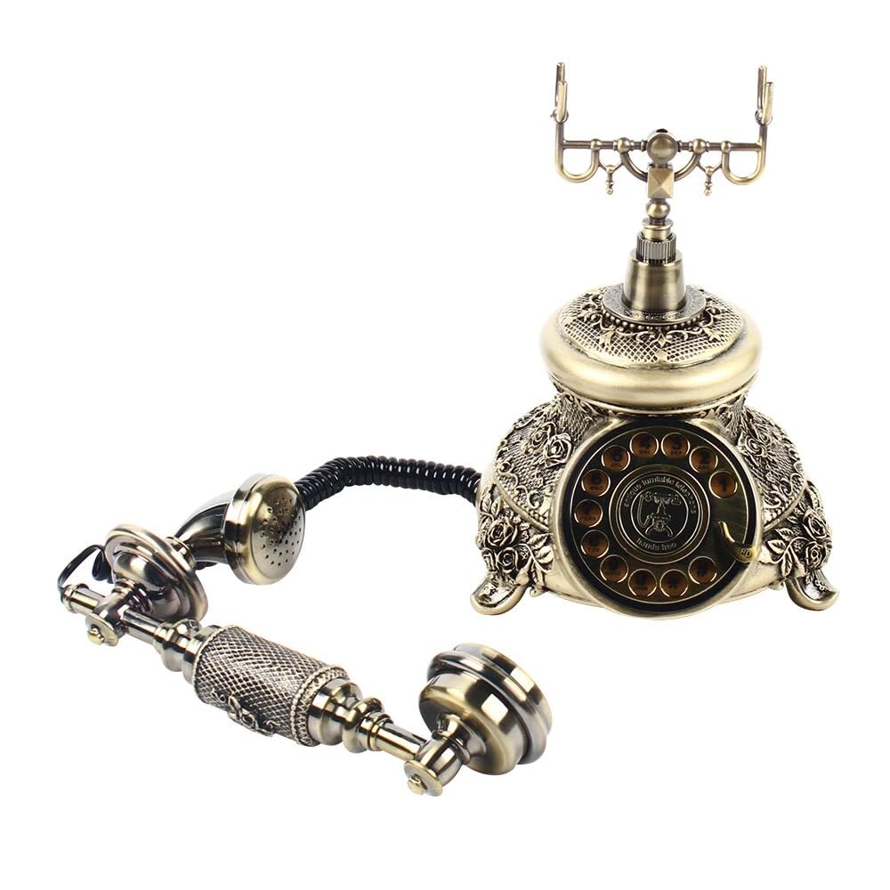 Vintage Phone for Home Office,Landline Telephone Old Fashion Antique Phone with Volume Controllable, Classic Old School Telephones for Home Office