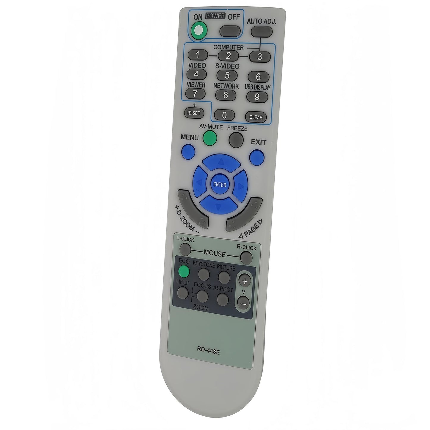 Replacement Projector Remote Control for NEC Projectors V230X NP300+ NP-M300W P350W NP1000 NP1150 NP-M311W V260X