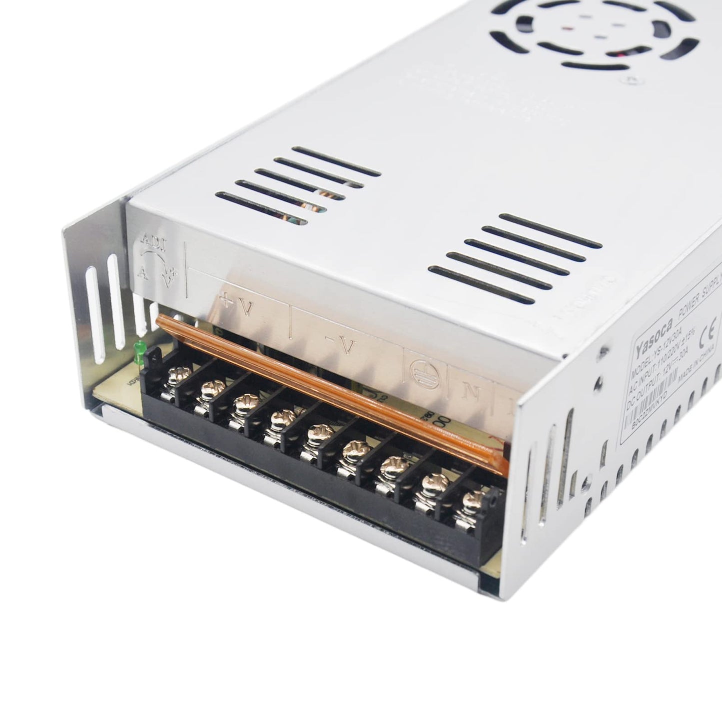Yasoca 24v 15a Power Supply,Universal Regulated Switching Transformer Adapter for LED Strip Lights,CCTV Camera,and Computer Project with AC 110-240V…