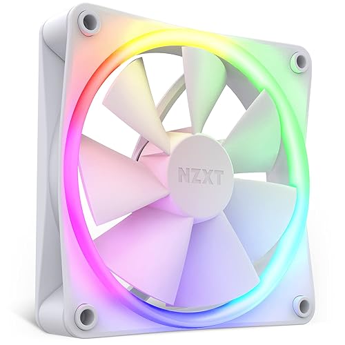 NZXT AER F120 RGB White - High Performance Airflow Fans - Single