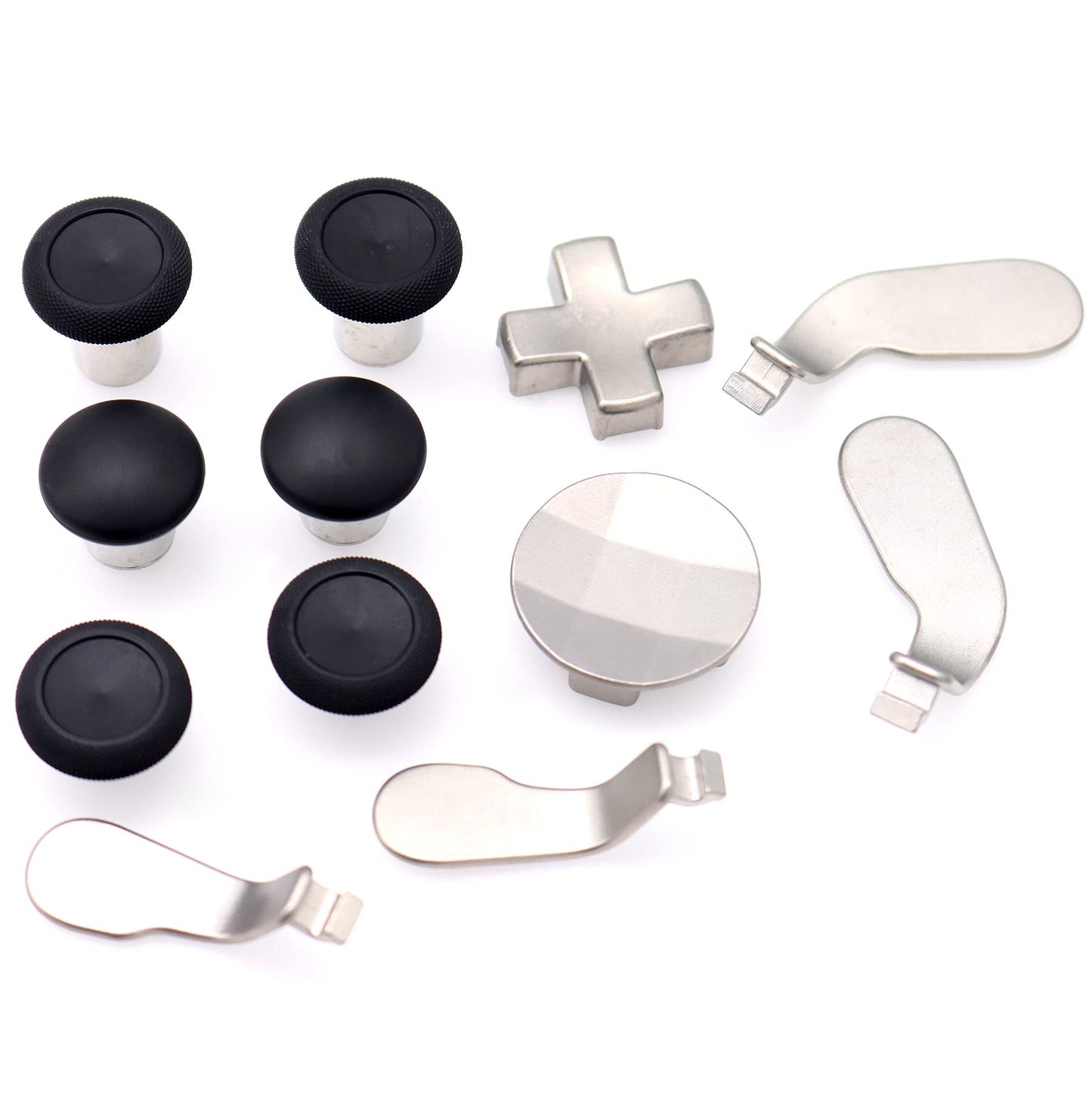 Deal4GO Magnetic Analog Thumbstick Metal D-pad & Paddle Set Replacement for Xbox One Elite 1698 Controller Thumb Stick Black