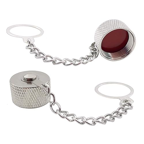 (Pack of 10) Protective Cover Dust Cap with Chain for N Type Female and UHF Female SO-239 Connector Adapter