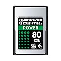 Delkin Devices 80GB Power CFexpress Type A VPG-400 Memory Card - DCFXAPWR80, Silver
