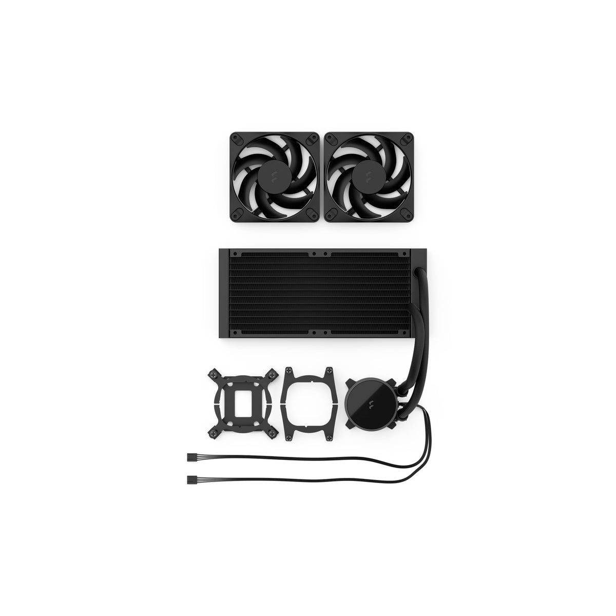 Fractal Design Radius 240, Black - AIO Water Cooling