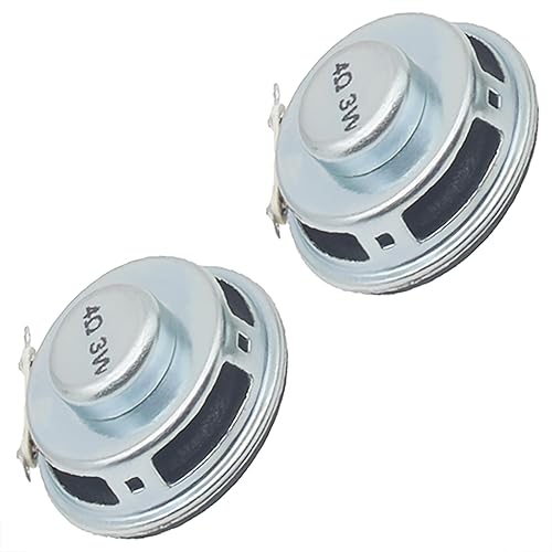 SYCZIOHU Round Bass Speaker 4Ohm 3W Full Range Audio Speaker Dia. 40mm Stereo Woofer Loudspeaker for Bluetooth Speaker and Radio