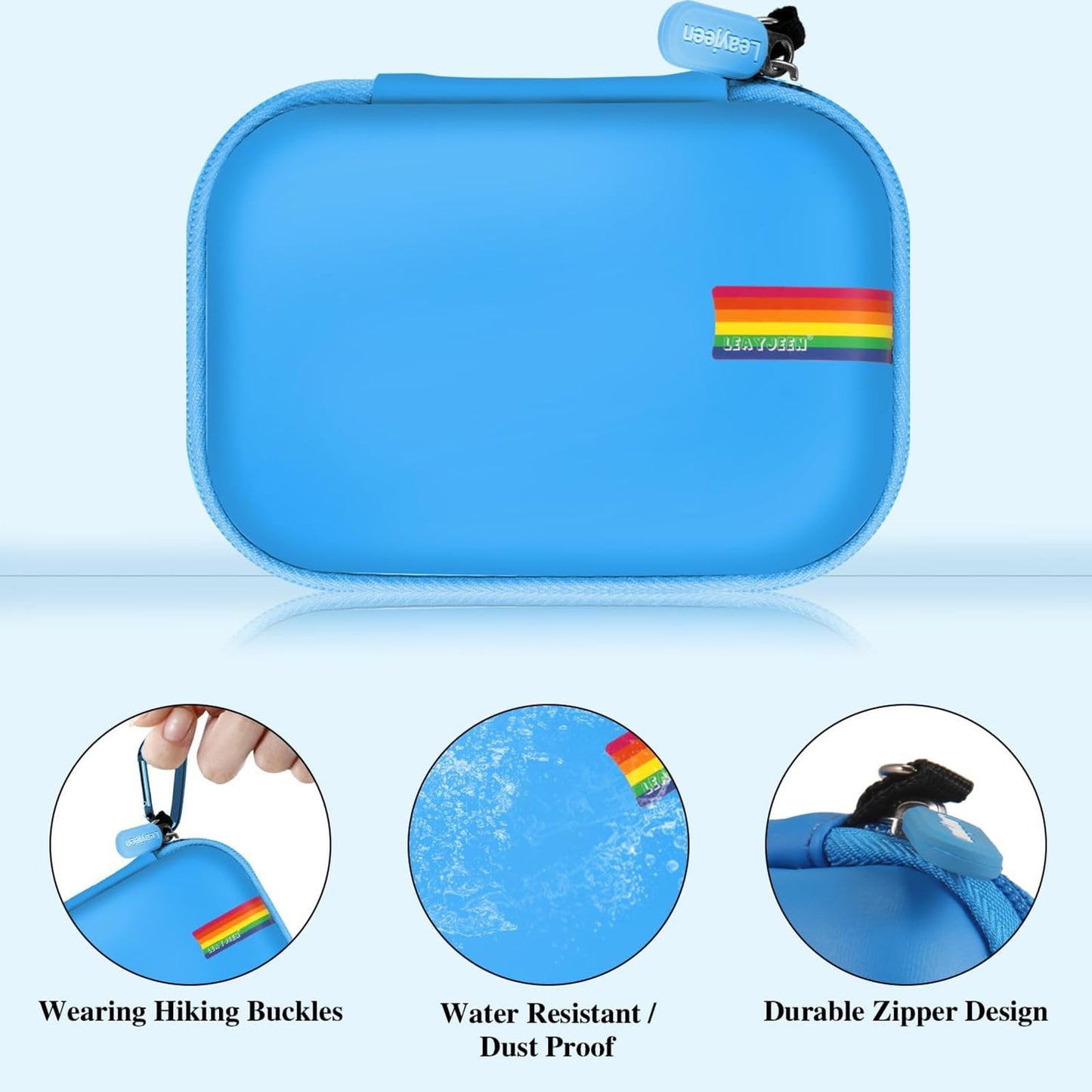 Leayjeen Kids Camera Case Compatible with Seckton/Desuccus/SINEAU/Rindol Upgrade Kids Toys Camera and Kids Digital Video Cameras for Toddler,Christmas