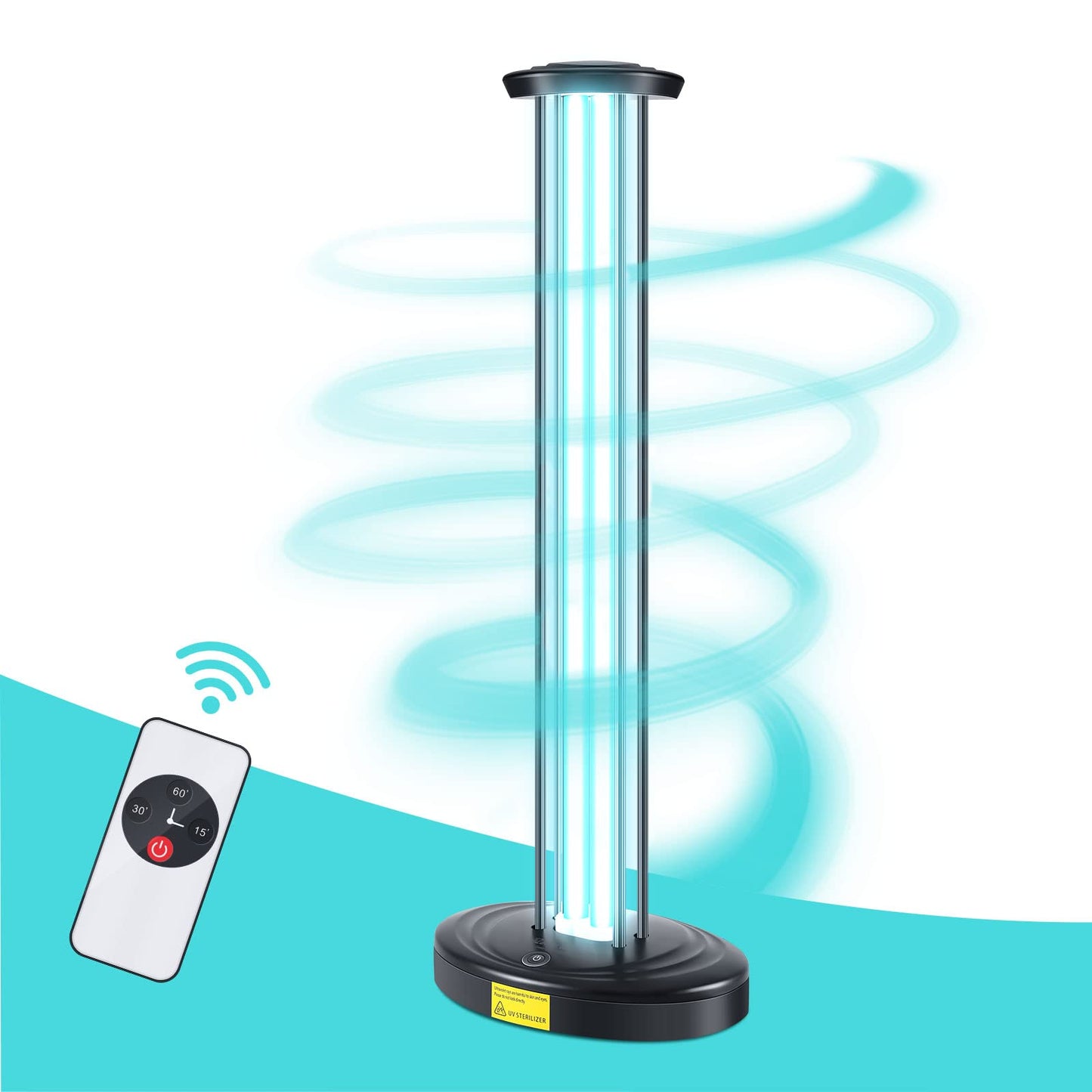 JTAPURE 100W Ozone-Free UV Light with Remote & 3 Timer Settings