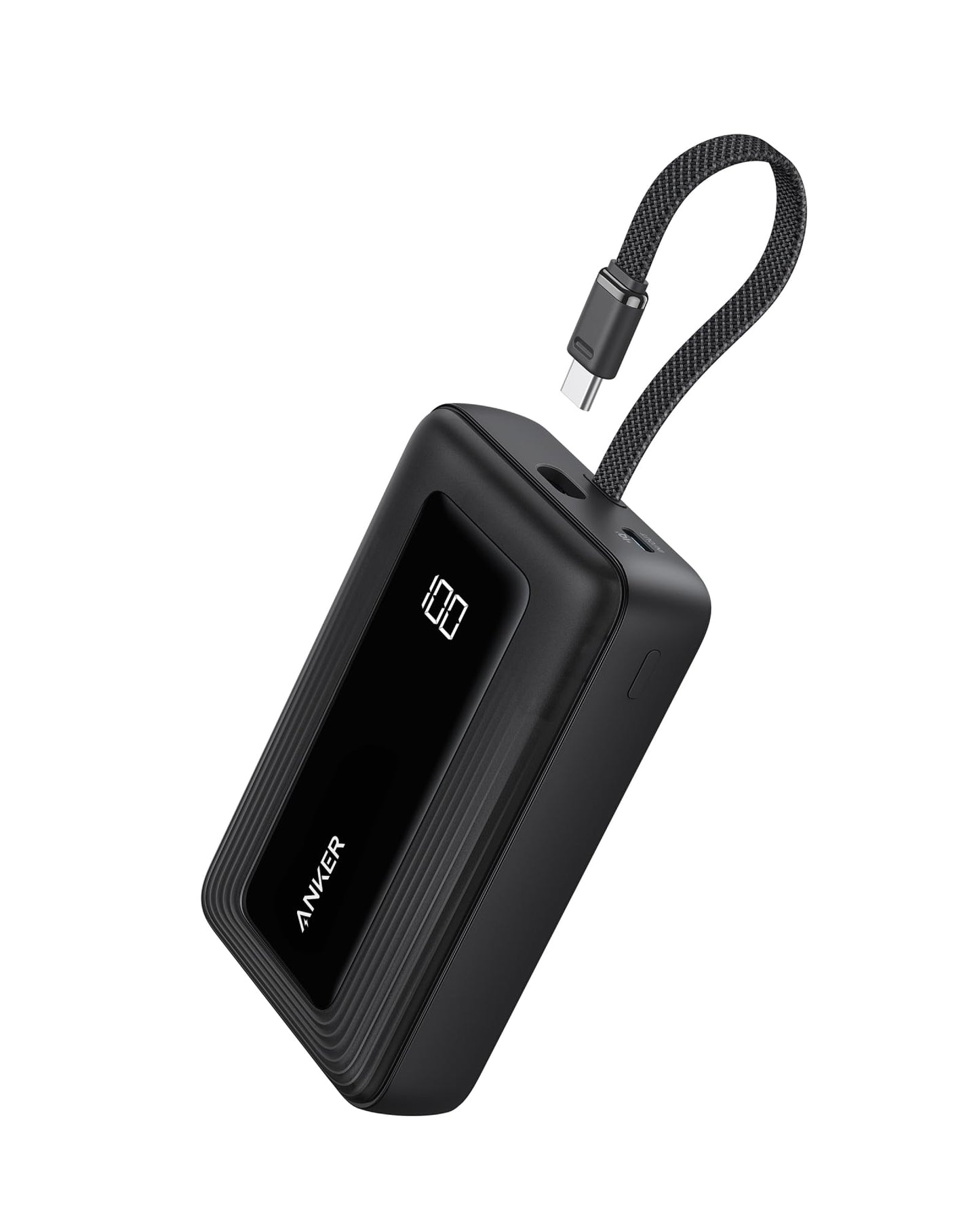 Anker Zolo Power Bank (2025 Upgraded Version), 20,000mAh 30W High-Speed Portable Charger with Built-in USB-C Cable, Battery Pack for iPhone 17/16 / 15