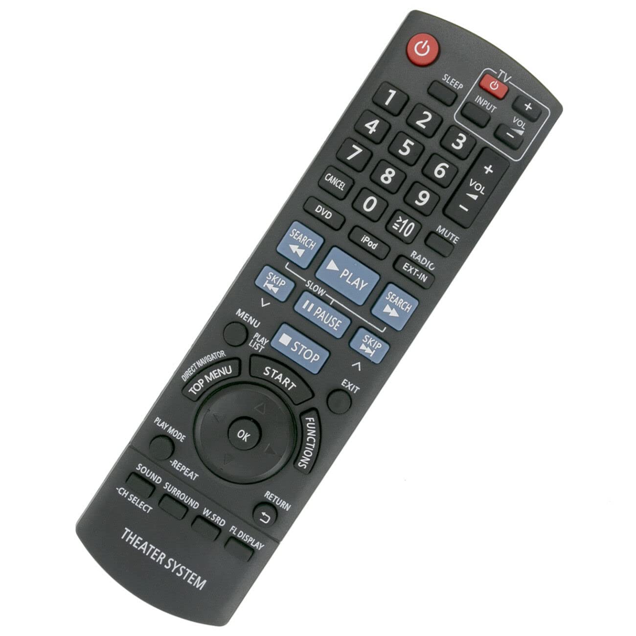 Replaced Remote Control N2QAYB000514 Compatible with Panasonic DVD Home Theater SC-PT480