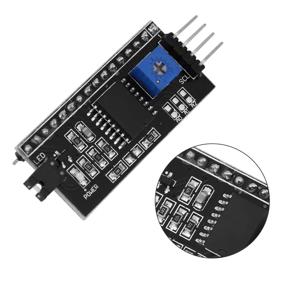YWBL-WH Board IIC/I2C Interface 5V Converter Module for 1602 LCD, Electronic Components
