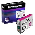 SPEEDYINKS Remanufactured Ink Cartridge Replacement for Epson 124 (Single Magenta Cartridge) Compatible with Epson Stylus NX125 NX127 NX420 323 320