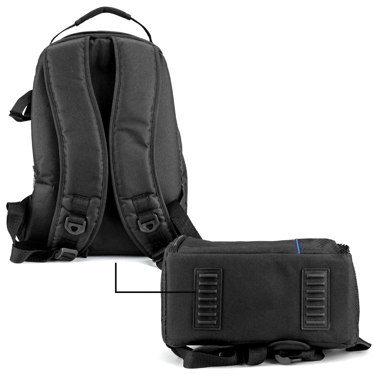 Acuvar Padded Camera Backpack DSLR Camera Bag with Customizable Interior Padding and Rain Cover for Digital Cameras Compatible With Canon Nikon Sony