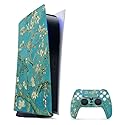 MightySkins Gaming Skin for PS5 / PlayStation 5 Digital Edition Bundle - Almond Blossom | Protective Viny wrap | Easy to Apply and Change Styles |
