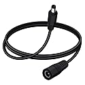 YINGAYOU DC Power Extension Cable 5.5mmx2.1mm 18AWG DC Cable Male to Female 5V 6V 9V 12V 24V 3A for Security Cameras, DVR, Router, Printer, LED Strip