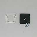 Dolphin.dyl(TM) Replacement Individual Key Cap for US New MacBook Pro A1989 A1990 Key Keyboard(Key Cap with Hinge) (Z)