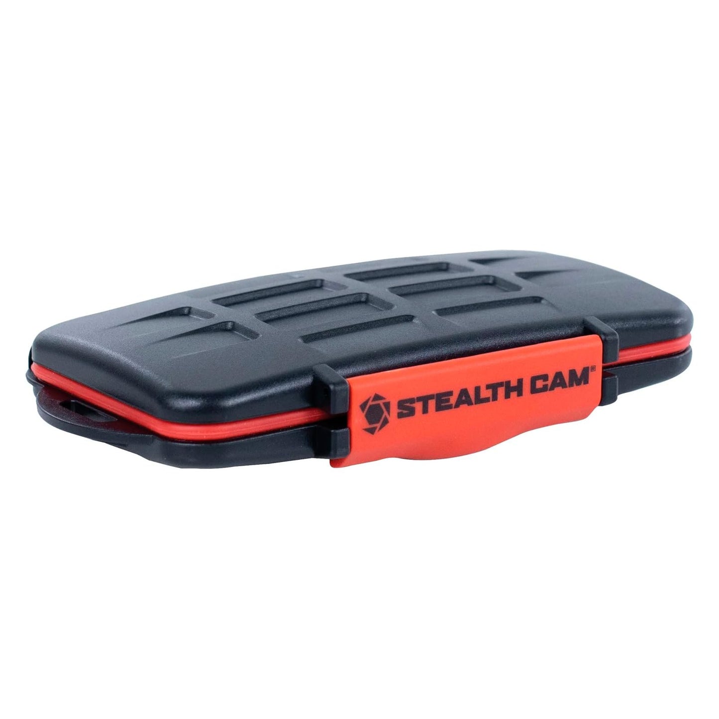 STEALTH CAM Anti-Shock Dust-Proof Waterproof Protective Ergonomic Rubber Sealed ABS-Plasic Shell Memory Card Storage Case - Holds 12 SD & 12 MicroSD
