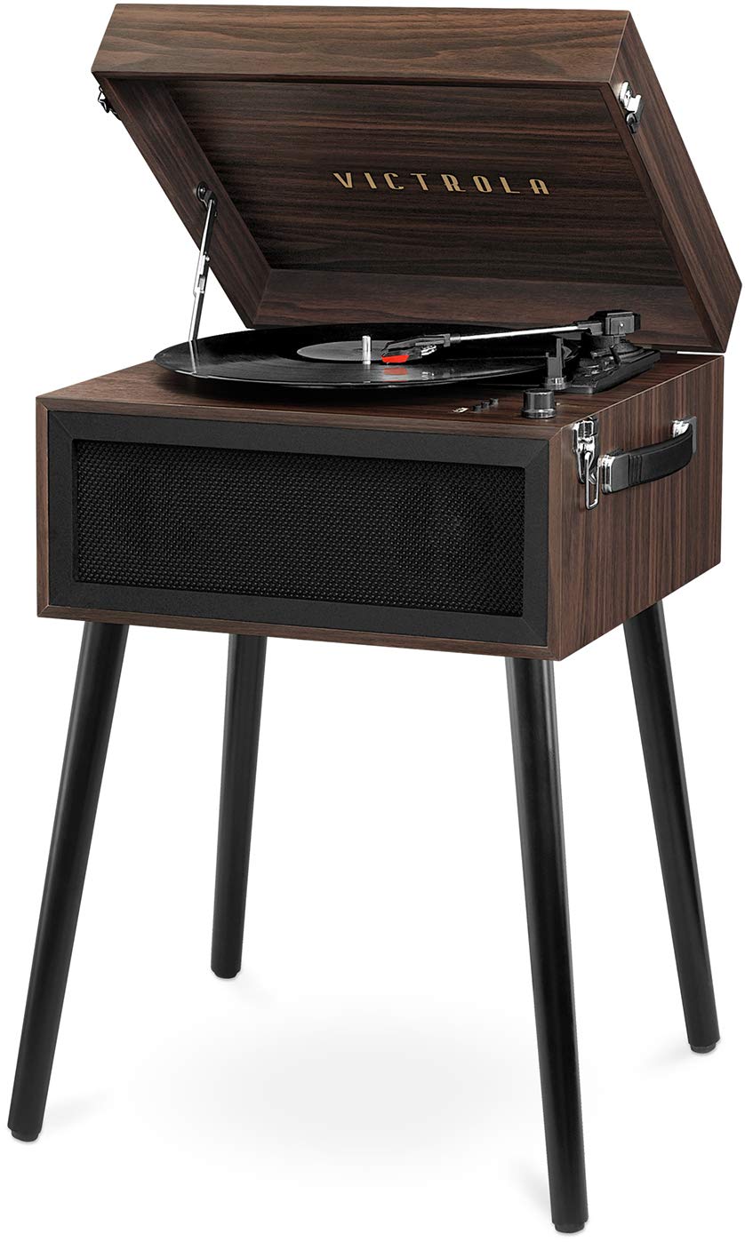 Victrola Liberty - Bluetooth Record Player - 5-in-1 Turntable with Vinyl Stream, FM Radio, USB Playback, Built-in Speakers, Use as Stand or Tabletop