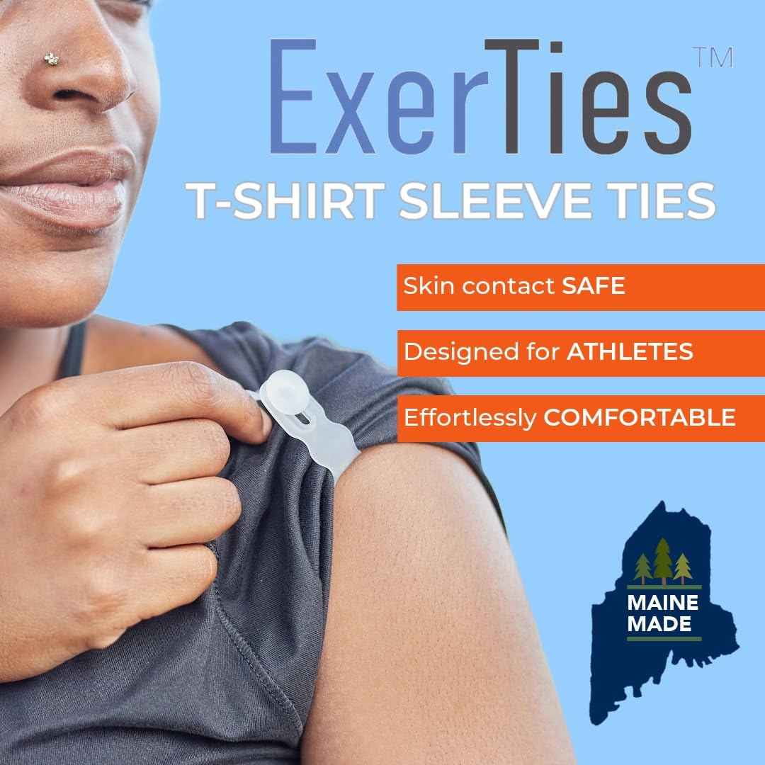 ExerTies Silicone Cable Ties Reusable - Made in Maine USA - Medical Grade Silicone Cord Ties - Endless Uses: for Cords, iPhones, Cables, Sleeves