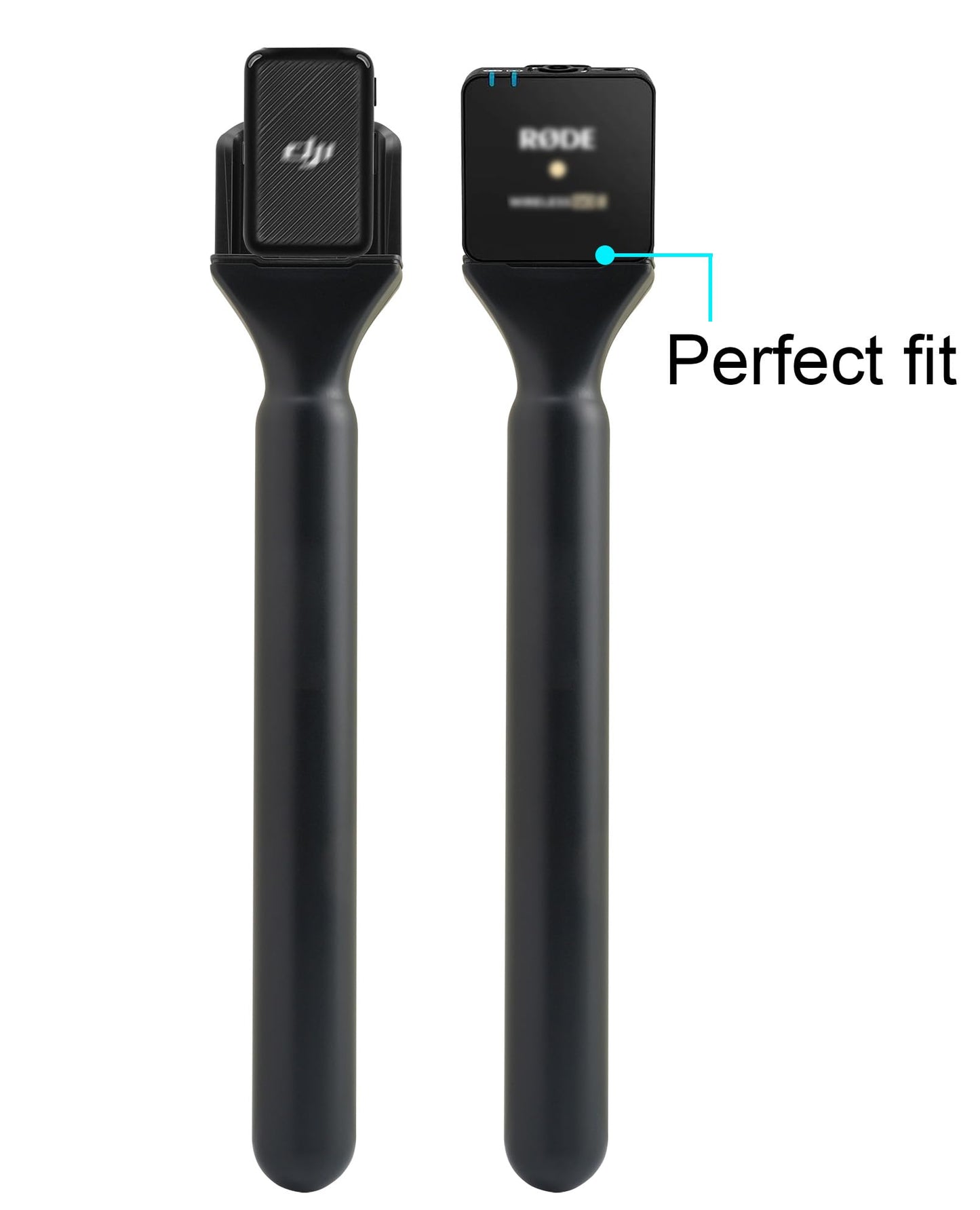 JCMOYUTY for DJI Handheld Mic Adapter, Holder for Rode Wireless GO II, ME, Pro, Micro, Handle for DJI MIC 1 2 Mini Wireless Lav Microphone, Mount