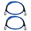 XRDS -RF 12G SDI Cable 2FT 2PCS, SDI Video Cables 3G/6G/12G 75ohm BNC Male Cable Supports HD-SDI/3G/6G-SDI/4K/8K for Video Security Camera Converter