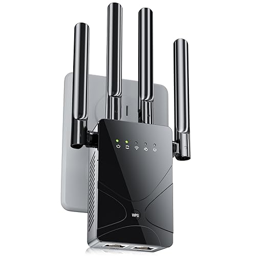 2026 WiFi Extender Signal Booster for Home, 15555 Sq.ft Long Range Internet Repeater-95% Faster,Strongest Wireless Router Amplifier w/Ethernet