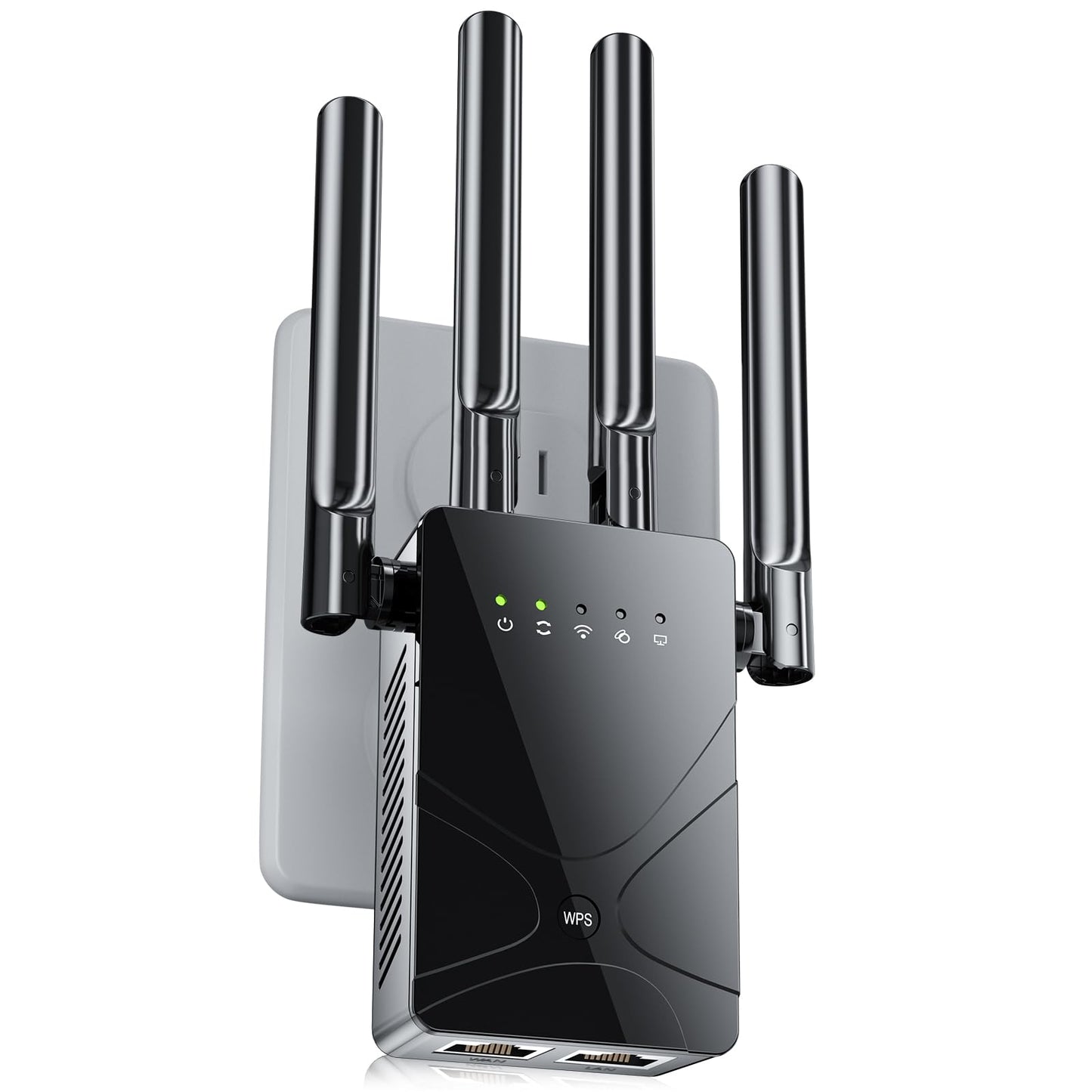 2026 WiFi Extender Signal Booster for Home, 15555 Sq.ft Long Range Internet Repeater-95% Faster,Strongest Wireless Router Amplifier w/Ethernet
