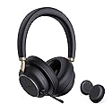 Yealink BH76 Plus UC Wireless Headset for Work, Bluetooth Headsets with Microphone Active Noise Cancelling, Retractable Mic Arm, ANC Business Headsets