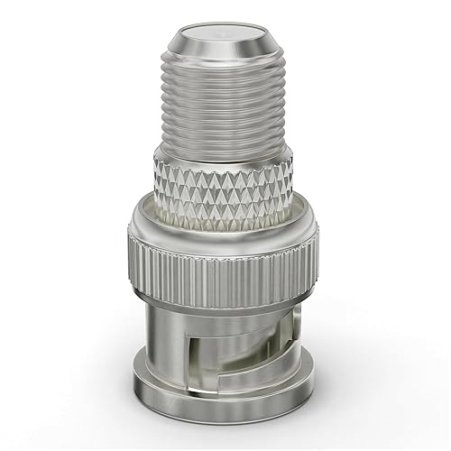 THE CIMPLE CO - RF (F81) to BNC Adapters for Coaxial Cables - BNC Male to Female F-Pin Connectors, Adapters, and Couplers for RG11, RG6, RG59, RG58