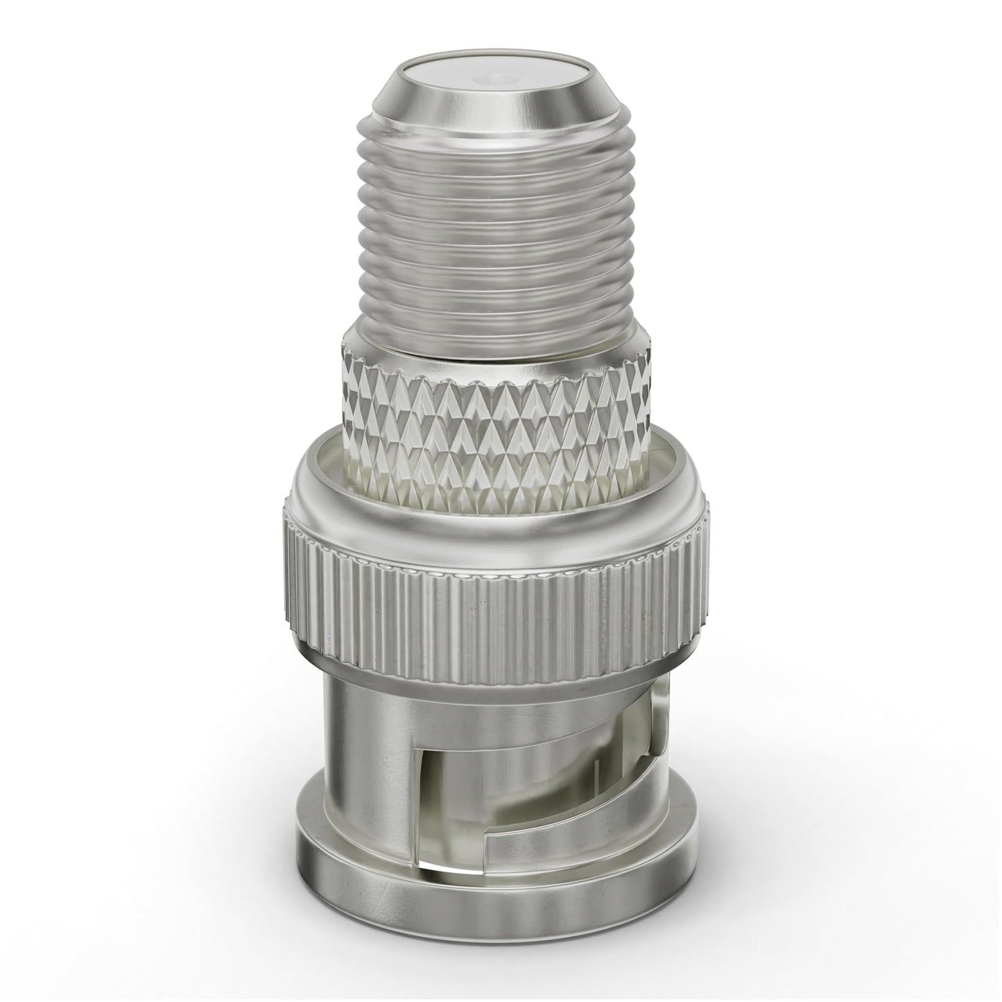 THE CIMPLE CO - RF (F81) to BNC Adapters for Coaxial Cables - BNC Male to Female F-Pin Connectors, Adapters, and Couplers for RG11, RG6, RG59, RG58