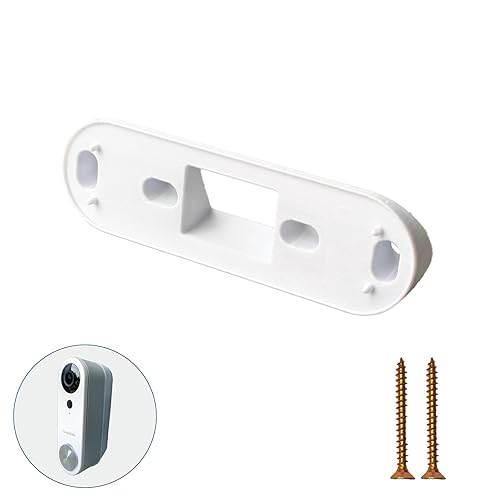 Video Doorbell Wedge Mount Bracket Compatible with SimpliSafe - Simplisafe Doorbell Bracket - 30 Degree Adjustable Viewing Angle - for Home Entry