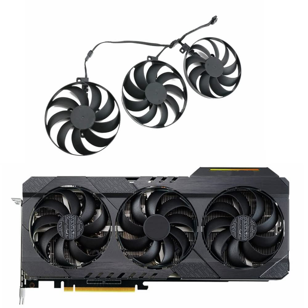Rakstore CF9010U12D T129215BU 88mm Graphics Card Cooling Fan Replacement for ASUS TUF Gaming RTX 3060 3060Ti 3070 3070Ti 3080 3080Ti 3090 Quiet Cooler