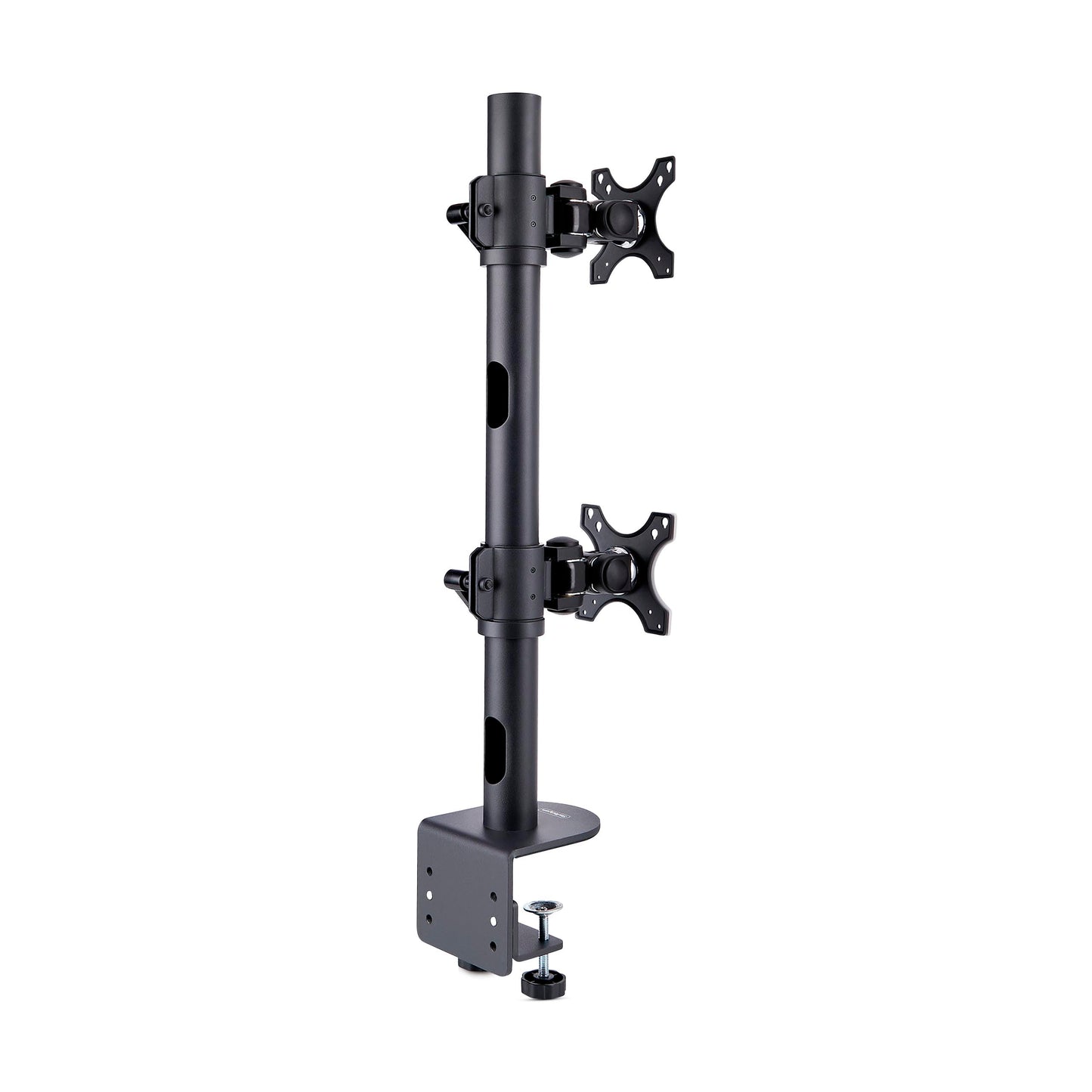 StarTech.com Desk Mount for 2X Vertically Stacked Monitors, Dual 49", Total 70lb (32kg), C-Clamp, VESA, 16:9/32:9, TAA