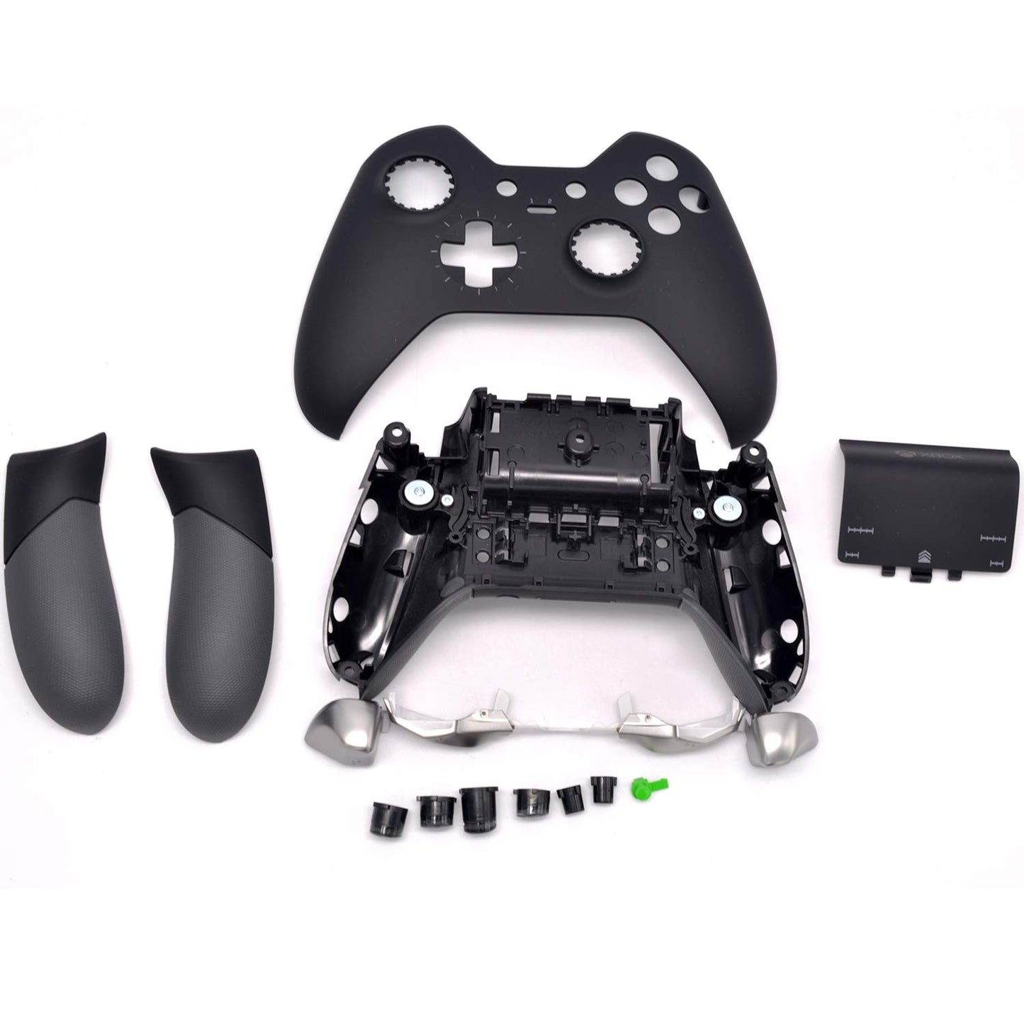 Deal4GO Full Housing Shell Kit w/LB RB Bumper Grips Cover Buttons Thumbsticks Replacement for Xbox One Elite Controller 1 GEN
