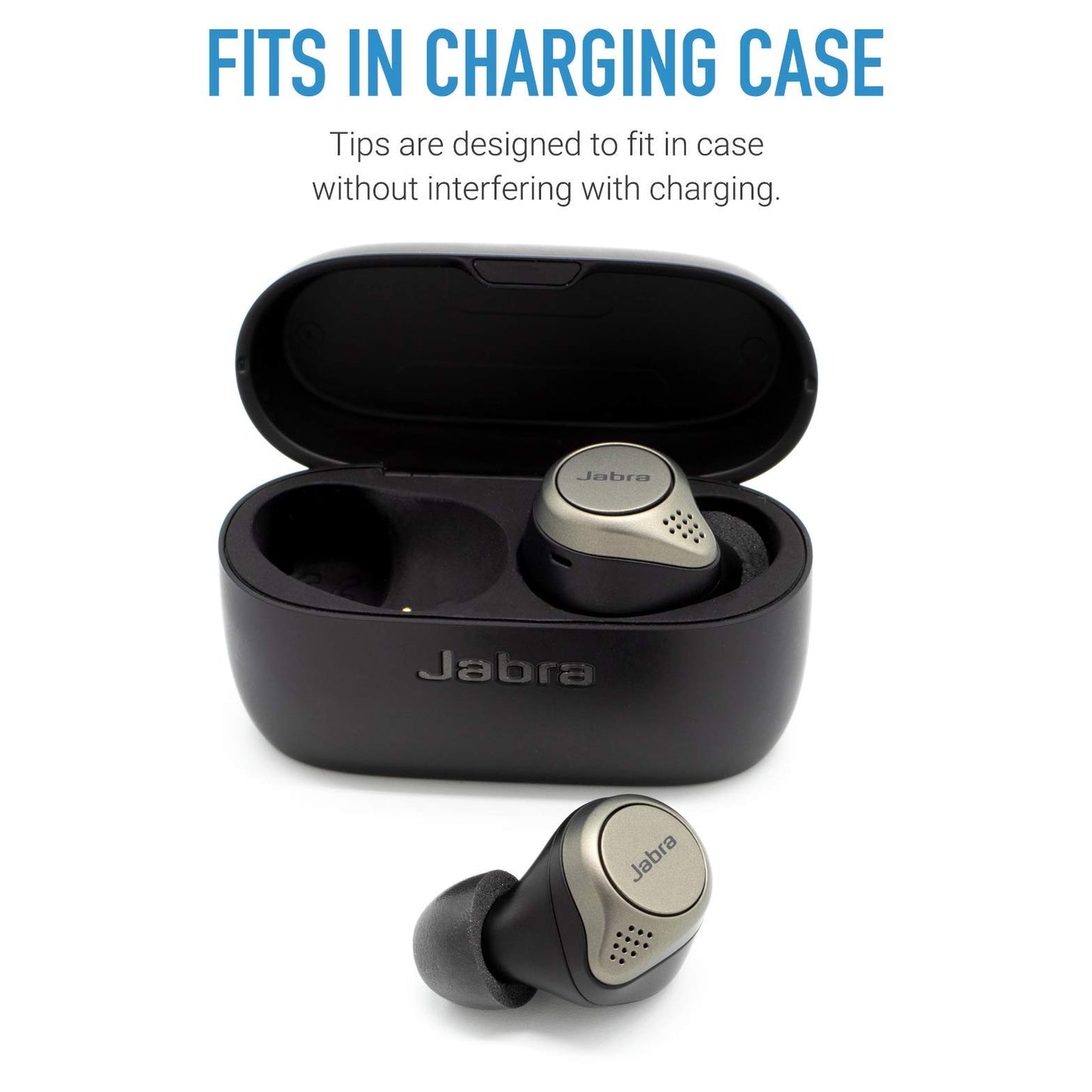 Comply TW-170-A | Memory Foam Replacement Earbud Tips for Bowers & Wilkins, Jabra, SteelSeries, TOZO, Soundcore | Ultimate Comfort, Secure Fit