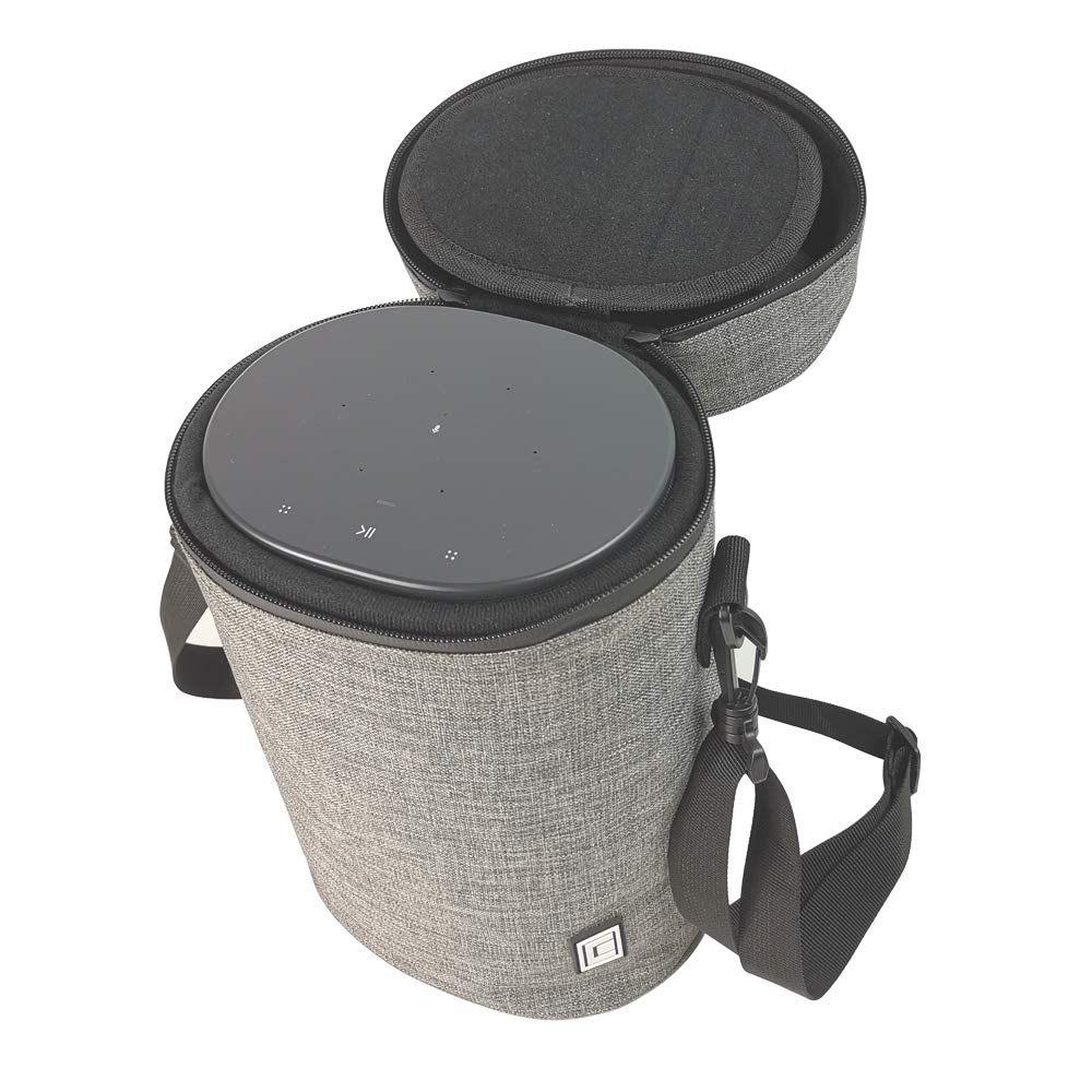 EMAQUIN Travel and Storage Carrying Case for Sonos Move/Sonos Move 2 Speaker(Both Compatible with Sonos Move/Move 2 and Charging Base,Sliver Grey)