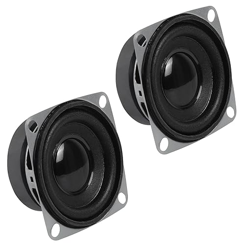 2Pcs 2" 8 Ohm 3W Full Range Woofer Speaker 2inch Stereo udio Sound Home Theater Loudspeaker for DIY Audio Projects and Replacement