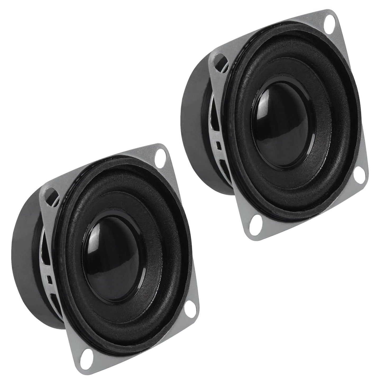 2Pcs 2" 8 Ohm 3W Full Range Woofer Speaker 2inch Stereo udio Sound Home Theater Loudspeaker for DIY Audio Projects and Replacement