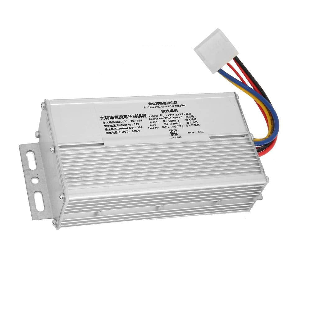 360W DC Voltage Converter, 36-96V to 12V 30A 360W DC Converter Adapter Voltage Transformer Supplies Voltage Transformer