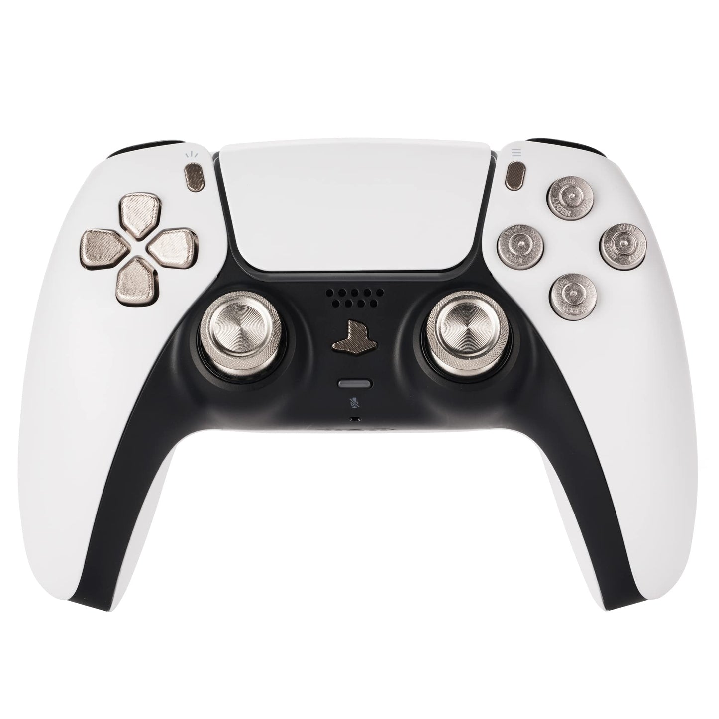 Avericht Metal ABXY buttons Dpad Thumbsticks for PS5 Controller, Metal Aluminum Bullet Buttons & Dpad & Analog stick Replacement Kit for PS5